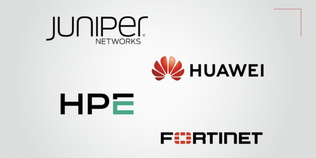 Juniper Networks, Huawei, HPE (Aruba) and Fortinet, leaders