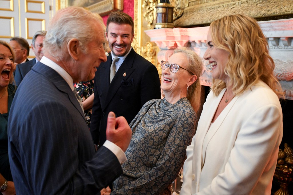 Kate Winslet with King Charles III and fellow ambassadors at The King's Foundation Awards in 2025.