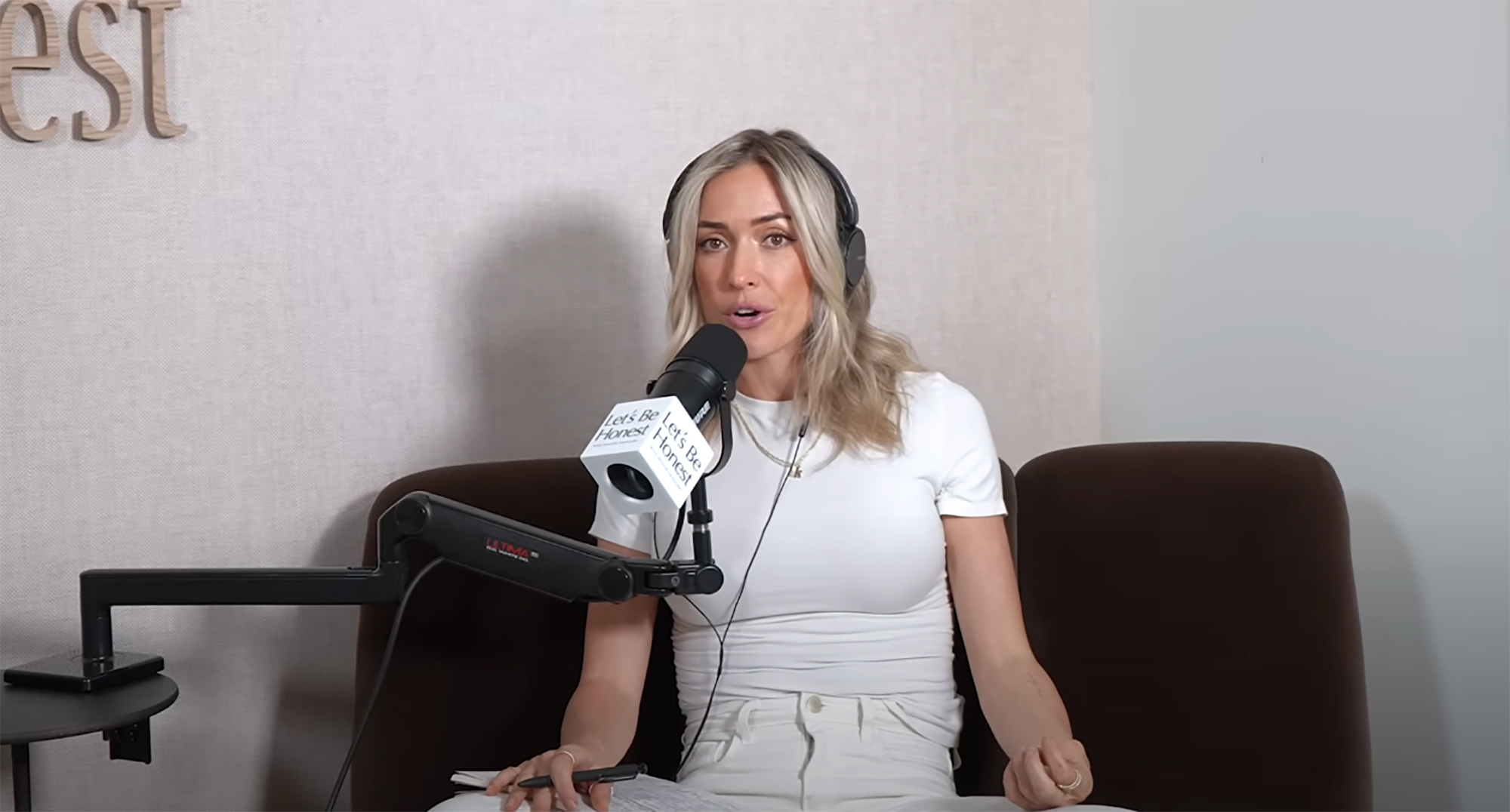 Kristin Cavallari on her “Let’s Be Honest” podcast in October 2025