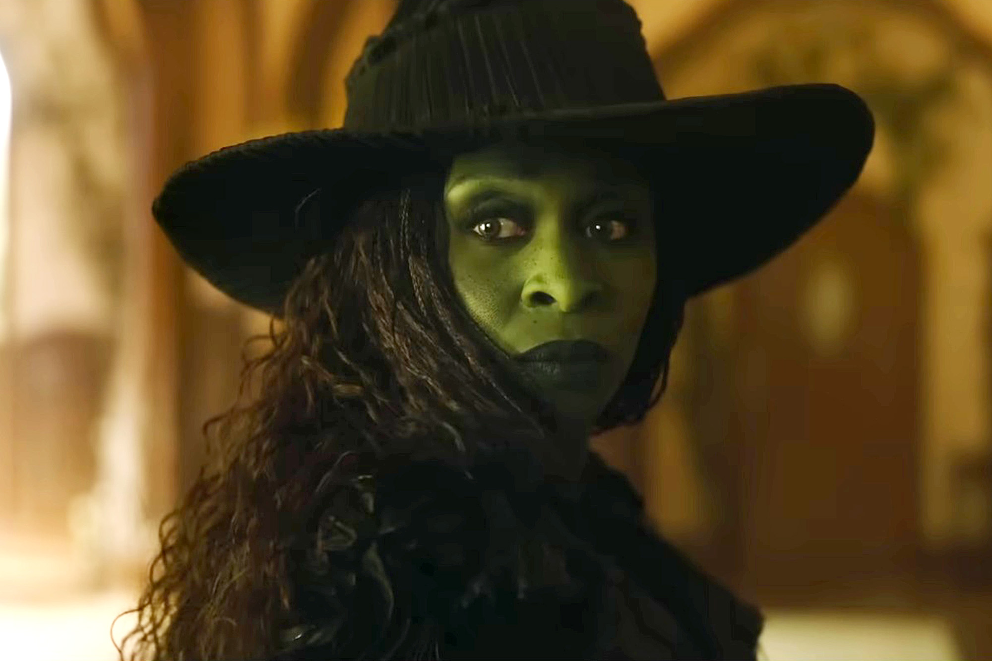 Cynthia Erivo as Elphaba in the Wicked movies.