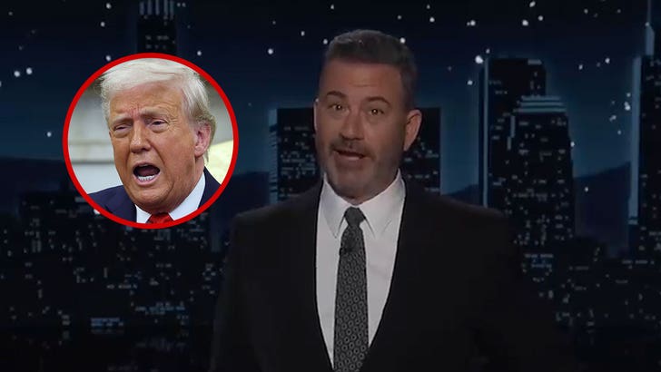 Jimmy Kimmel delivers his monologue on ABC's Jimmy Kimmel Live!