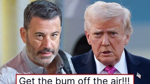 Side-by-side images of Jimmy Kimmel and Donald Trump