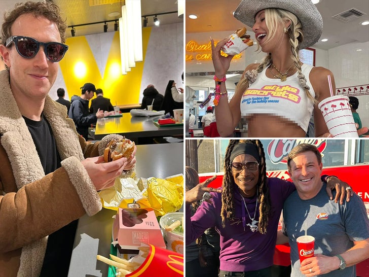 Celebrities indulging in fast food for National Fast Food Day