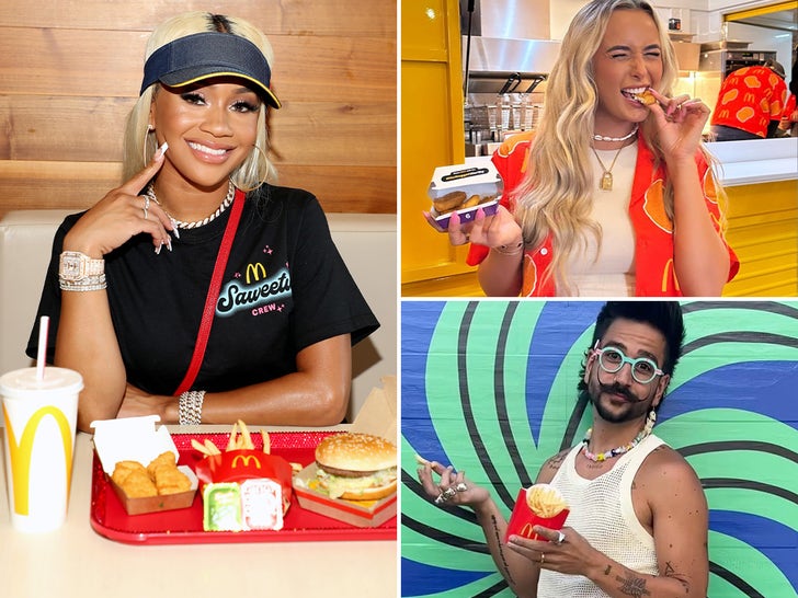 Celebrities enjoying McDonald’s