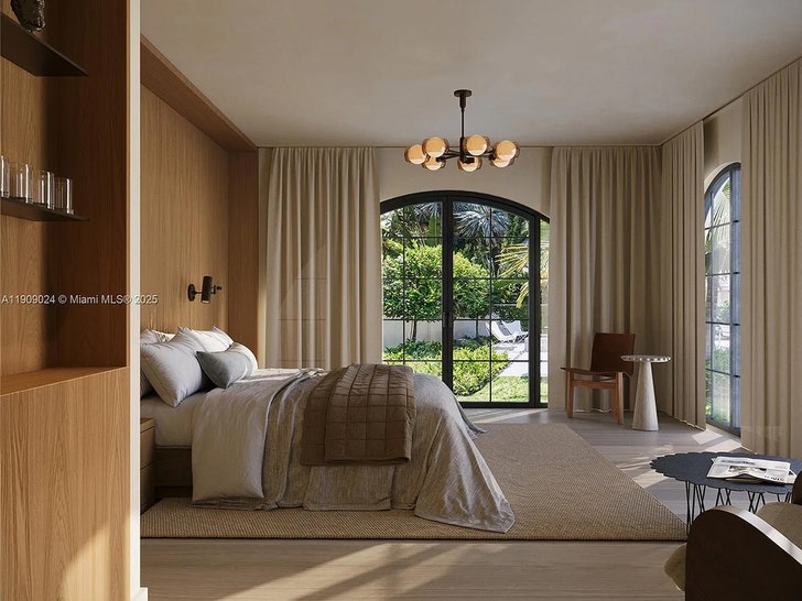 Listing photo of the renovated Mediterranean-style home on North Bay Road (Zillow)