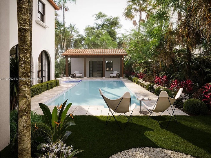 Listing photo highlighting the home’s outdoor living and pool area (Zillow)