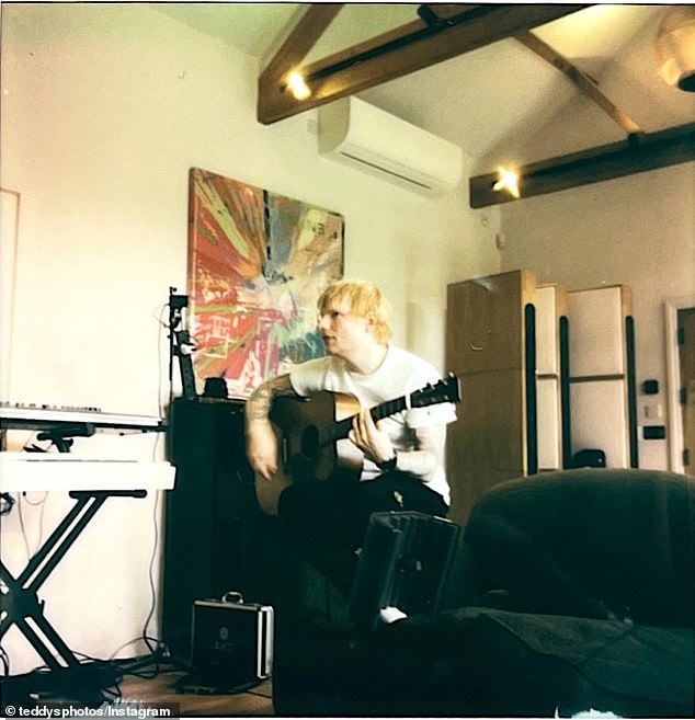 Lyric-themed image referencing Ed Sheeran's song Crashing from the deluxe Play release.