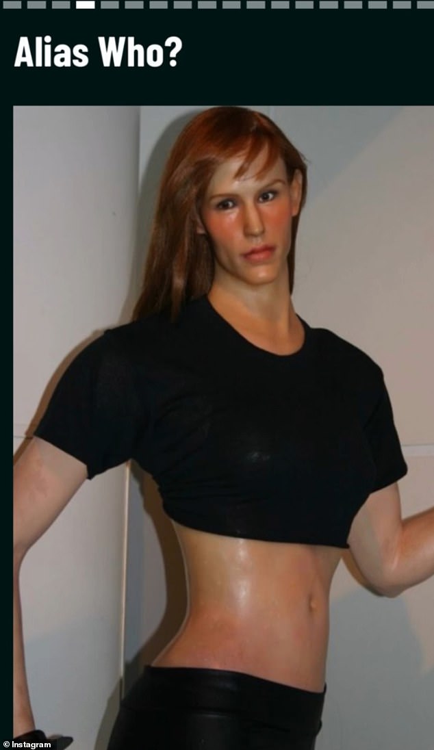 Distorted Alias meme of Sydney Bristow included in Garner's carousel.