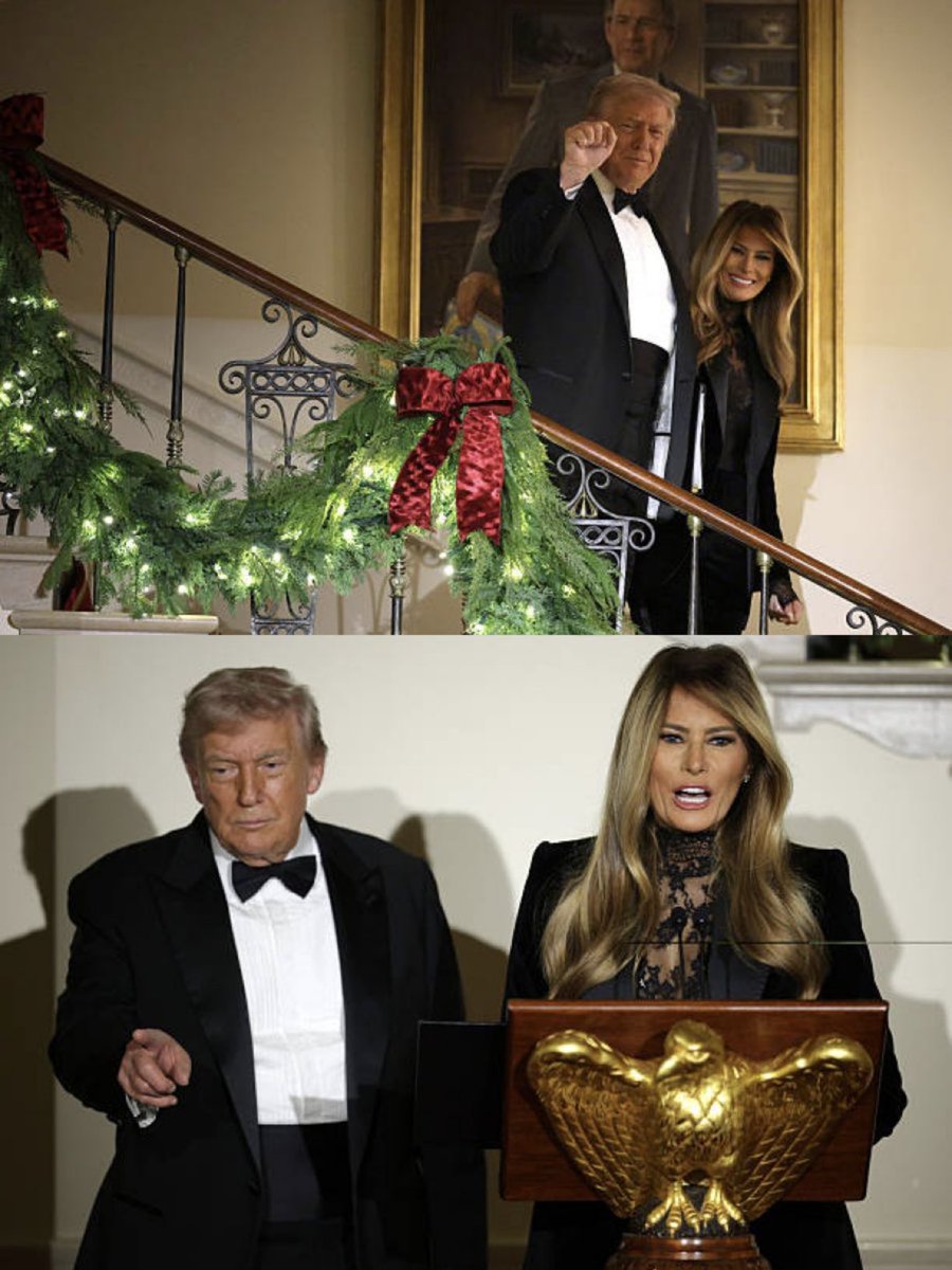Melania Trump speaks at the White House Congressional Ball.