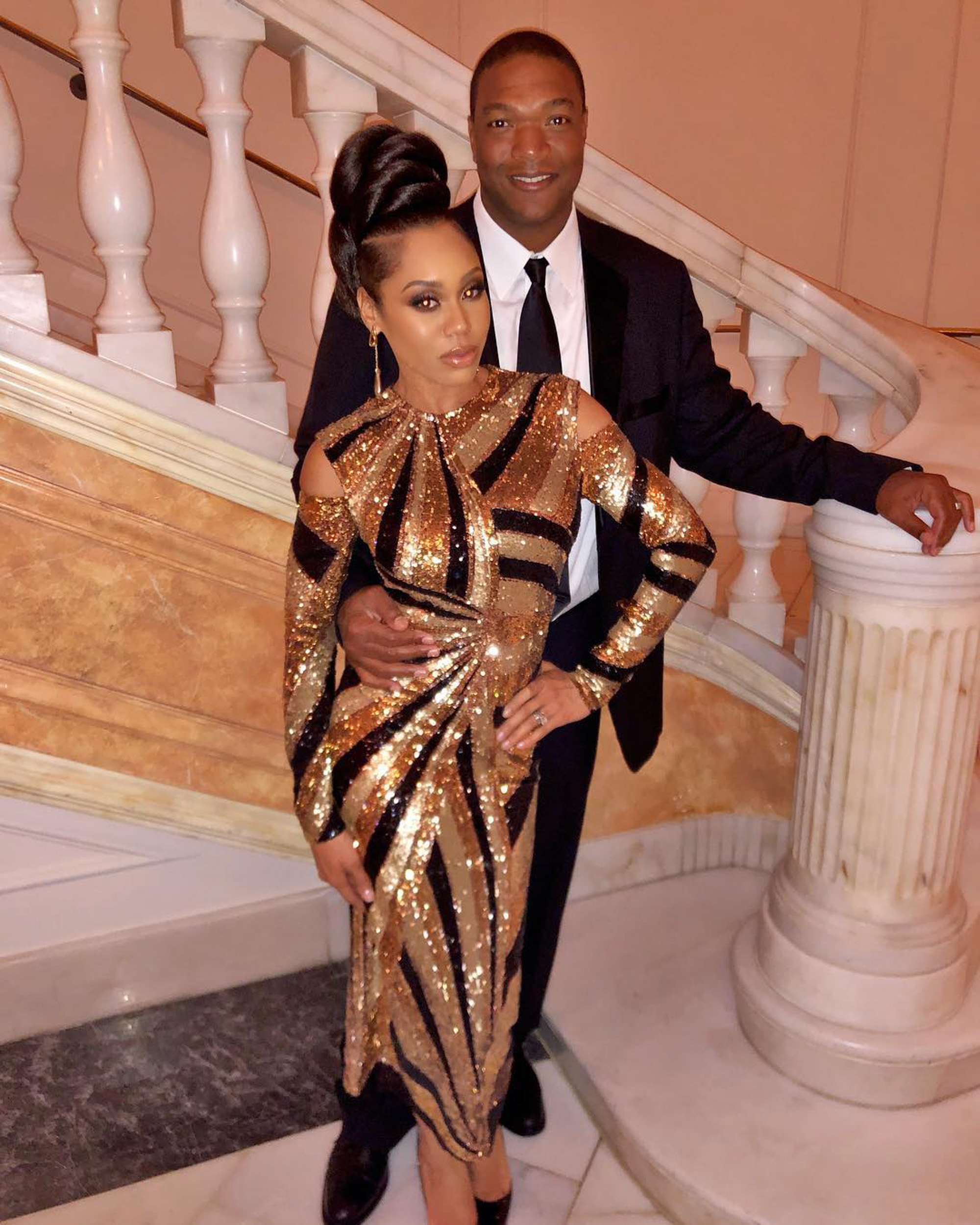 Chris and Monique Samuels in 2023 after finalizing their divorce