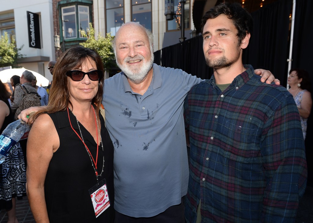 Rob Reiner (center), Michele Singer Reiner (left), and their son Nick Reiner (right) at a 2016 event.