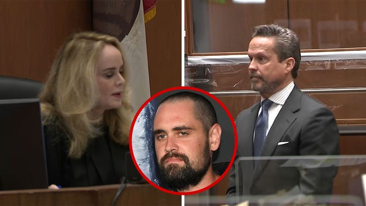 Nick Reiner appears in a Los Angeles courtroom during his first hearing.