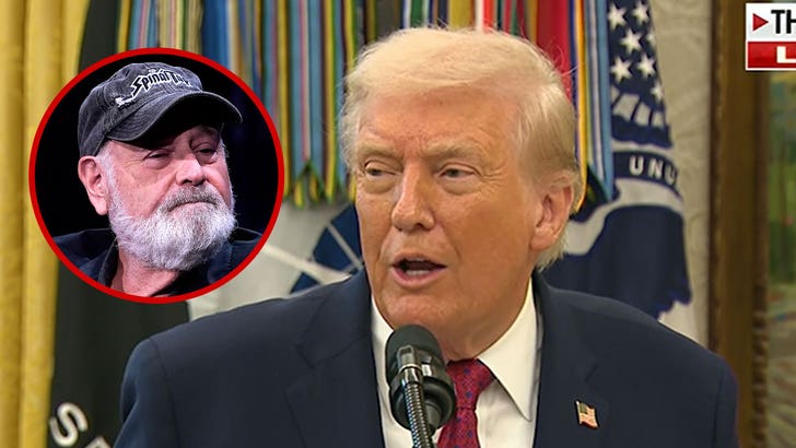Donald Trump speaking about Rob Reiner in televised remarks
