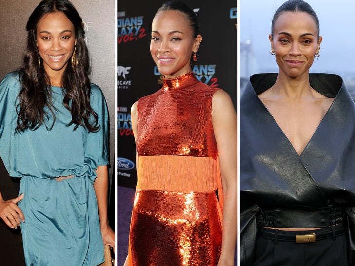 Zoe Saldana through the years on red carpets - polished, camera-ready, and timeless (Getty)