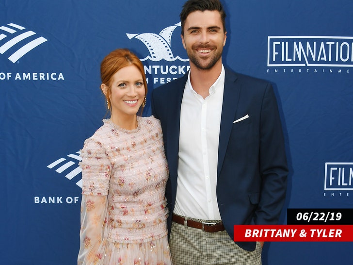 Tyler Stanaland with ex-wife Brittany Snow (Getty)