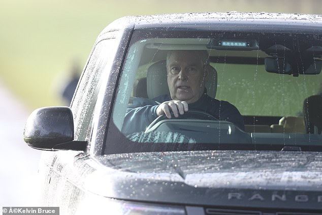 Andrew Mountbatten-Windsor driving on the Windsor Estate hours after the DOJ document release.