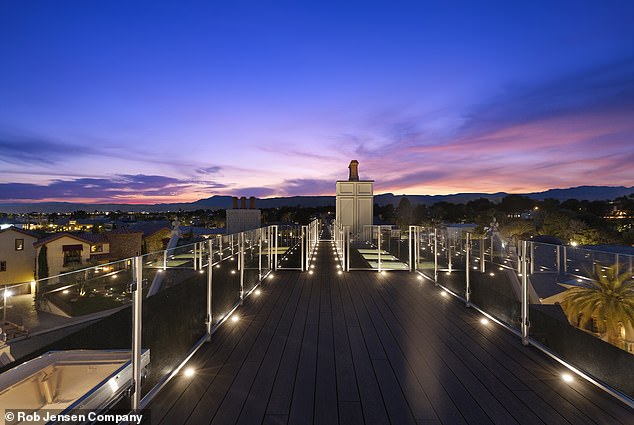 Rooftop observatory with elevator concealed as a chimney