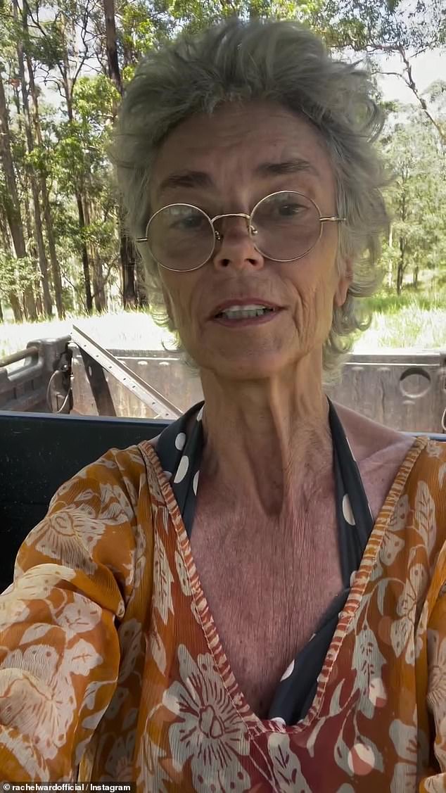 Rachel Ward on her cattle farm in New South Wales, Australia.