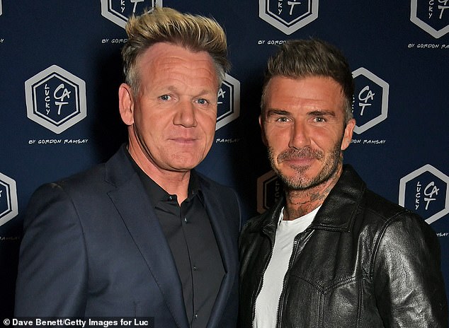 Gordon Ramsay and David Beckham
