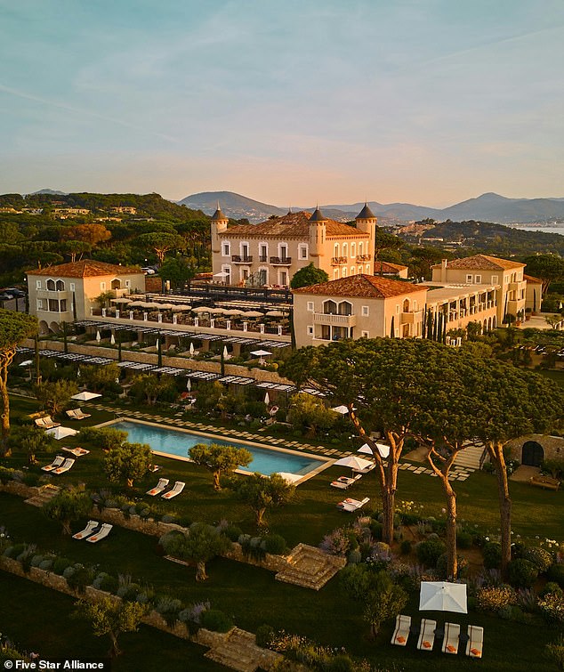 Chateau de La Messardiere in Saint-Tropez, rumored White Lotus season 4 location.