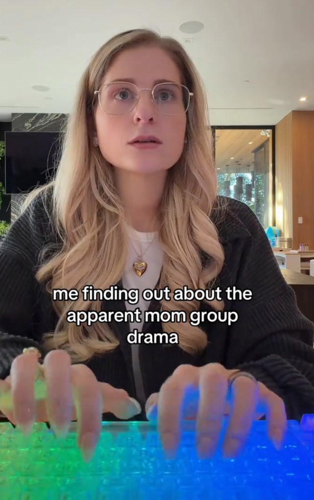Meghan Trainor reacts to headlines about mom group drama in a TikTok video.
