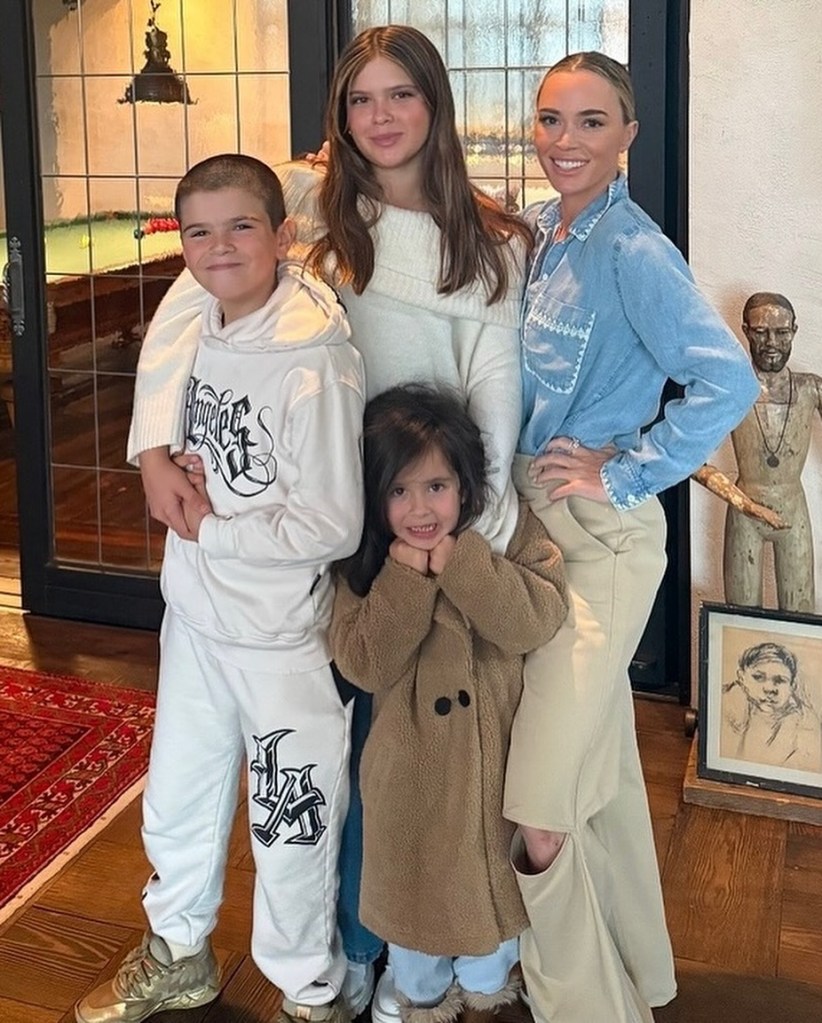 Teddi Mellencamp with her three children.