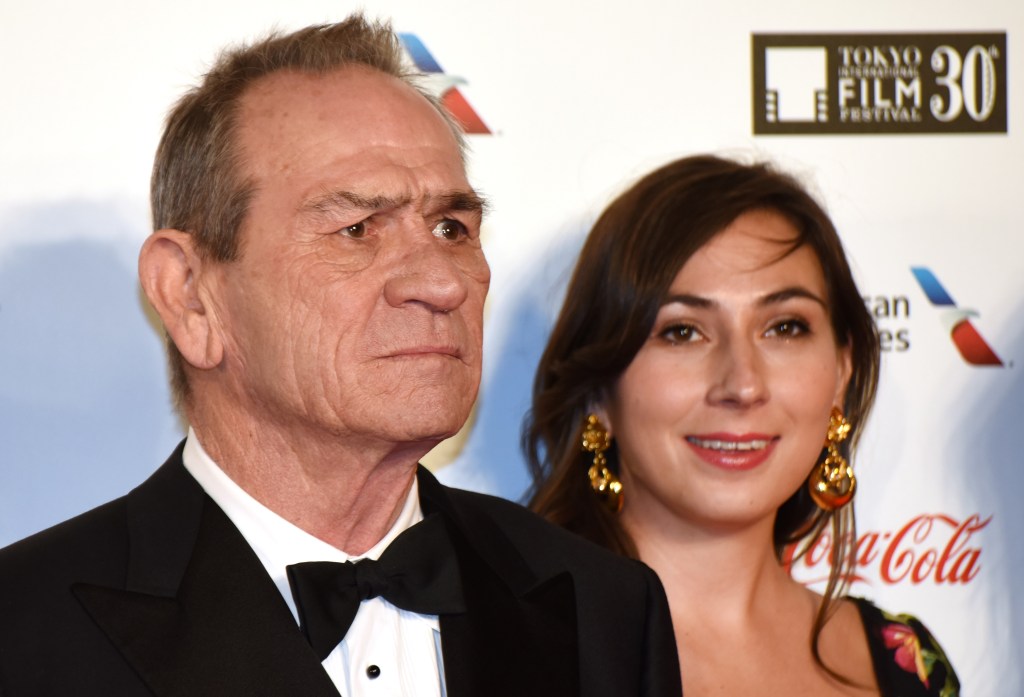 Tommy Lee Jones and daughter Victoria at the Tokyo International Film Festival.