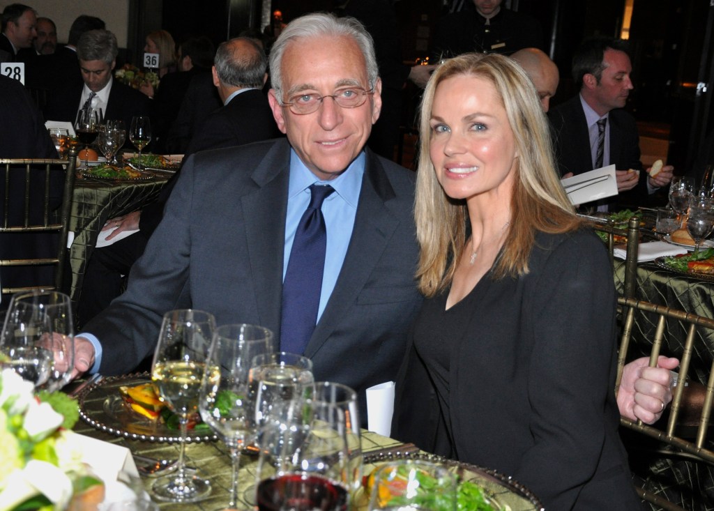 Nelson Peltz and Claudia Heffner Peltz attend a gala dinner.