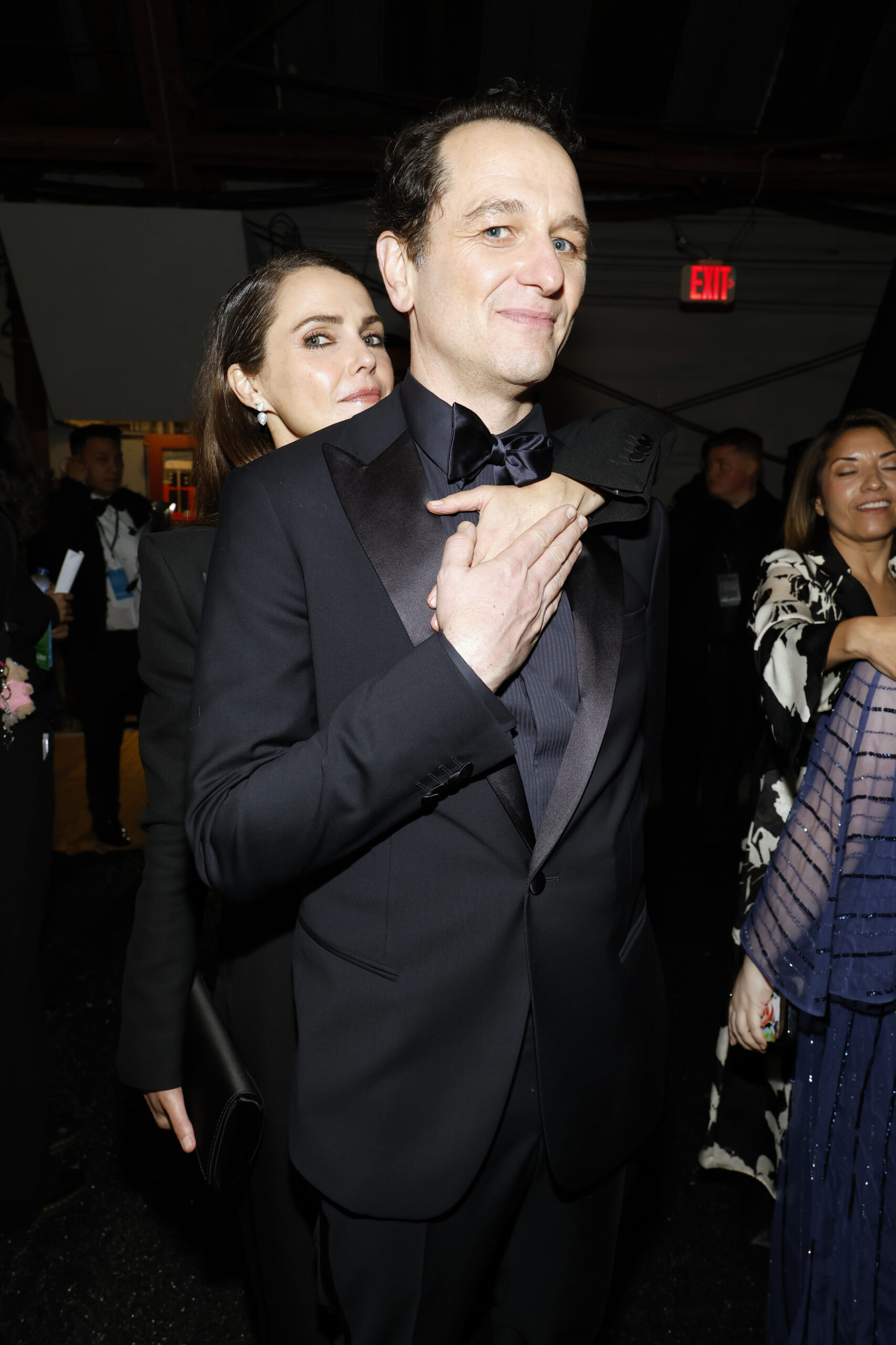 Keri Russell and Matthew Rhys cozy up for a photo at the 2026 Critics Choice Awards