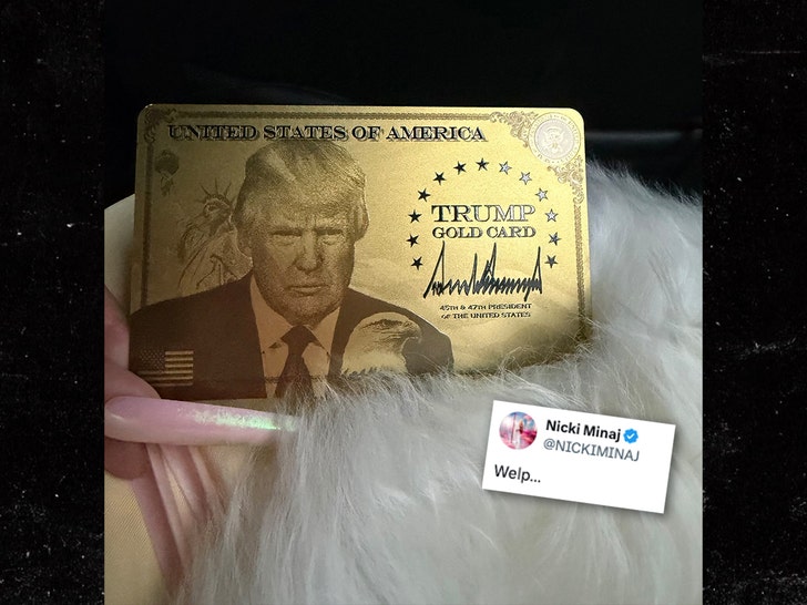 Nicki Minaj at the Kennedy Center during the 'Melania' premiere, with Donald Trump also present at the event.