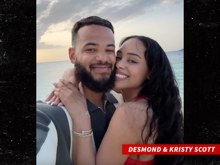 Desmond and Kristy Scott together in an Instagram photo prior to their split
