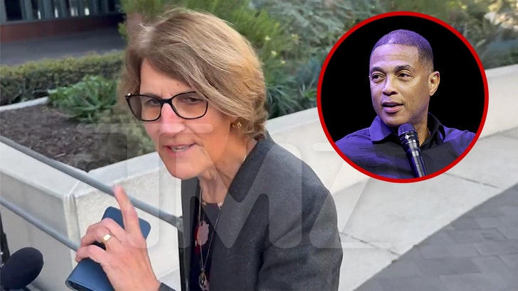 Attorney Abbe Lowell speaks to reporters about Don Lemon's case