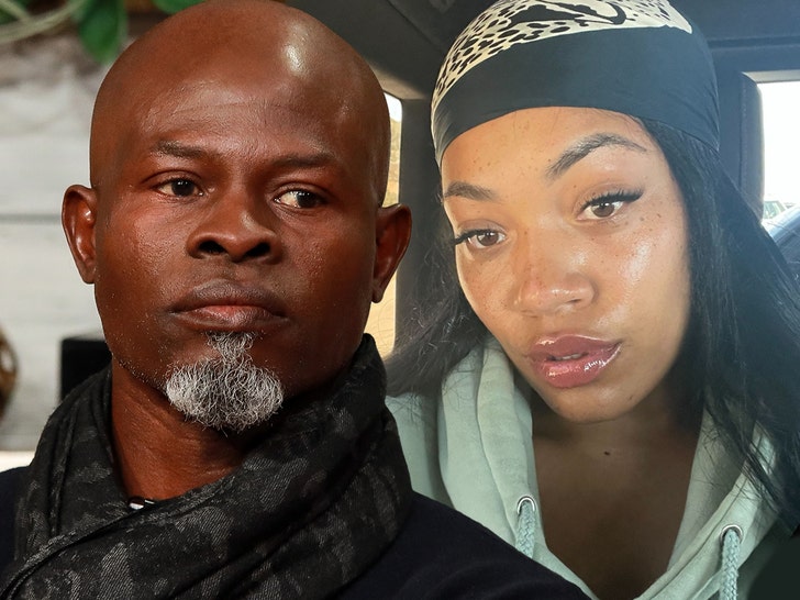 Djimon Hounsou and Ri'za Marie in a composite photo (Getty)
