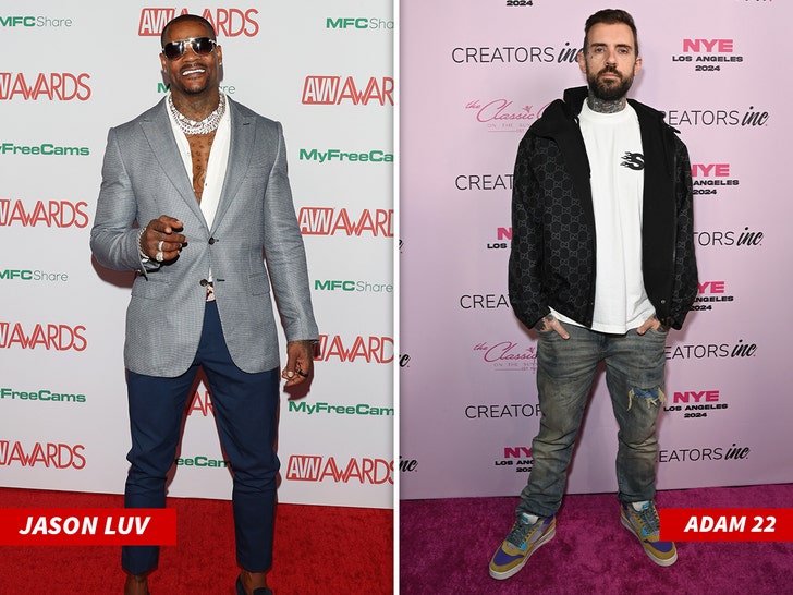 Jason Luv and Adam22 ahead of their boxing match (Getty Images)
