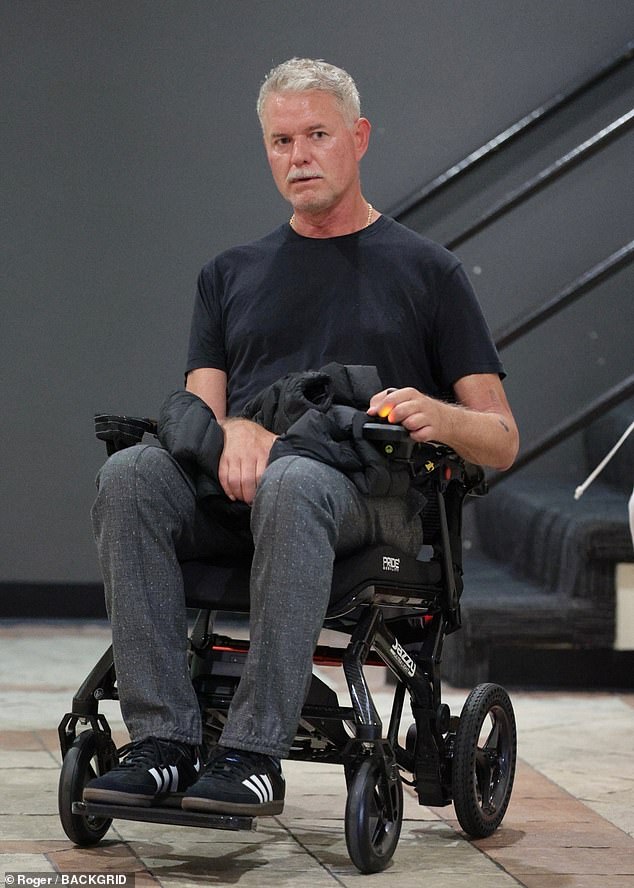Eric Dane in a wheelchair in October 2025 amid his ALS battle.