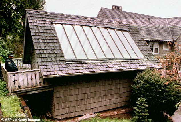 The greenhouse above the garage at Kurt Cobain's Seattle home, where his body was found in 1994.