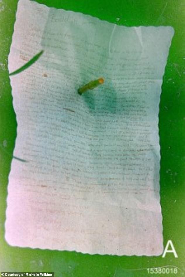 Photograph of the handwritten note found near Kurt Cobain's body.