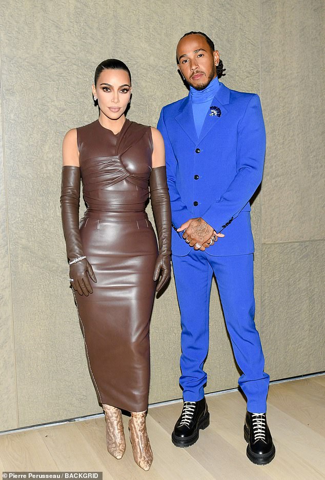 Kim Kardashian and Lewis Hamilton pictured together in 2021