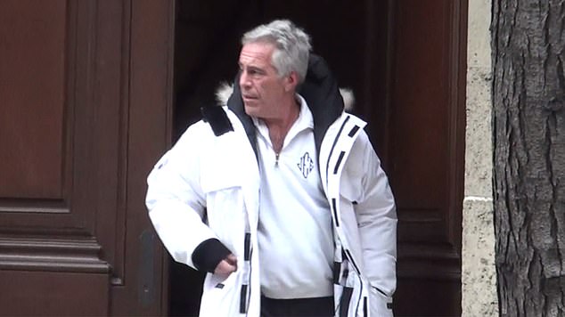 Jeffrey Epstein leaving his New York townhouse.