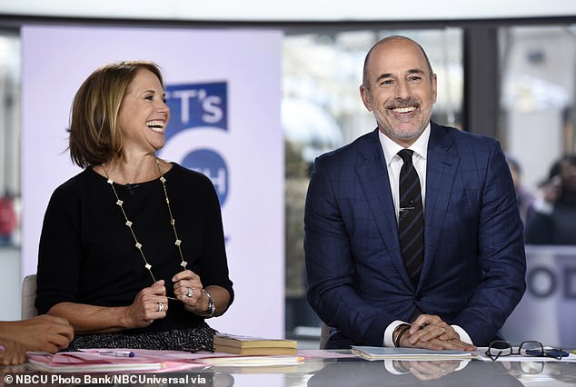 Matt Lauer and Katie Couric on the Today show in January 2017