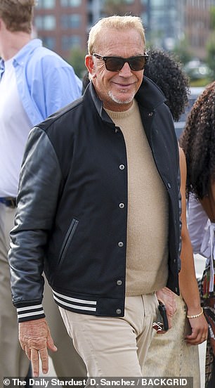 Costner attended the Fanatics' pre-Super Bowl party in San Francisco - DailyMailUS