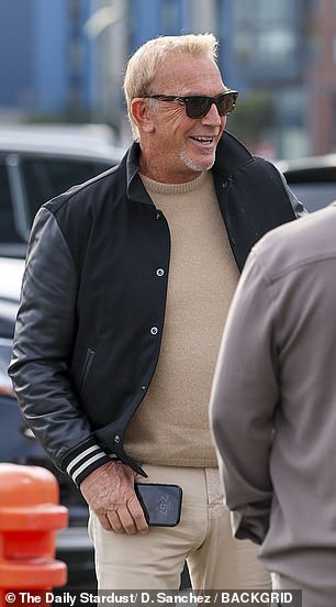 Kevin Costner at the event where he said he wants his kids to keep looking up to him.