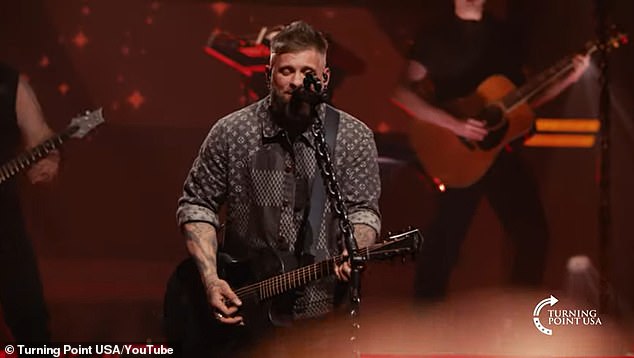 Kid Rock performs during Turning Point USA's online 'All-American Halftime Show.'