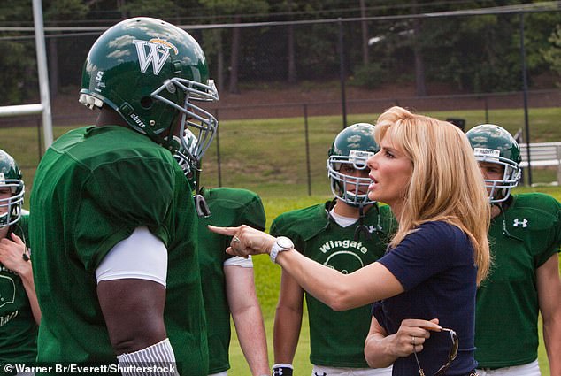 Sandra Bullock and Quinton Aaron in a scene from The Blind Side (2009)