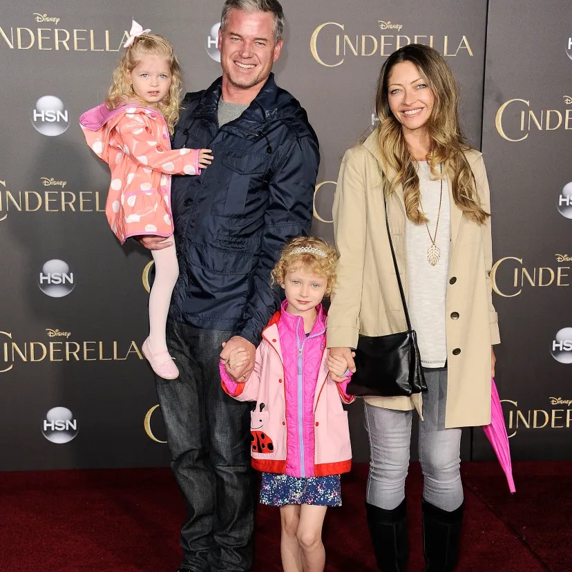 Rebecca Gayheart (pictured above with late husband Eric Dane and their two daughters at the "Cinderella" premiere in 2015) withdrew her divorce filing from the actor to teach their kids how to "show up for family." - FilmMagic