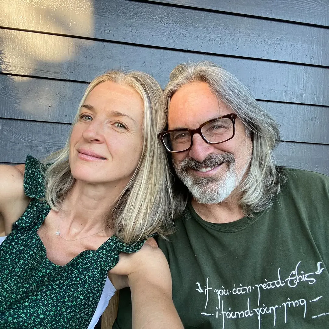 Ever Carradine with her father Robert Carradine.