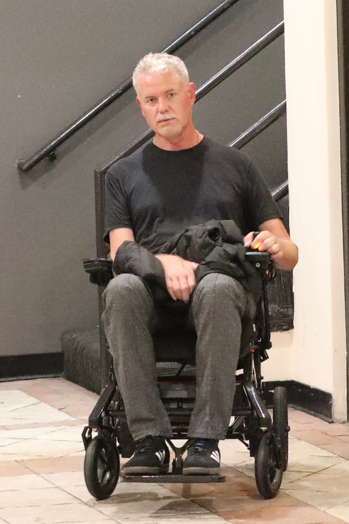 Eric Dane photographed in a wheelchair in October 2025 amid his ALS battle.