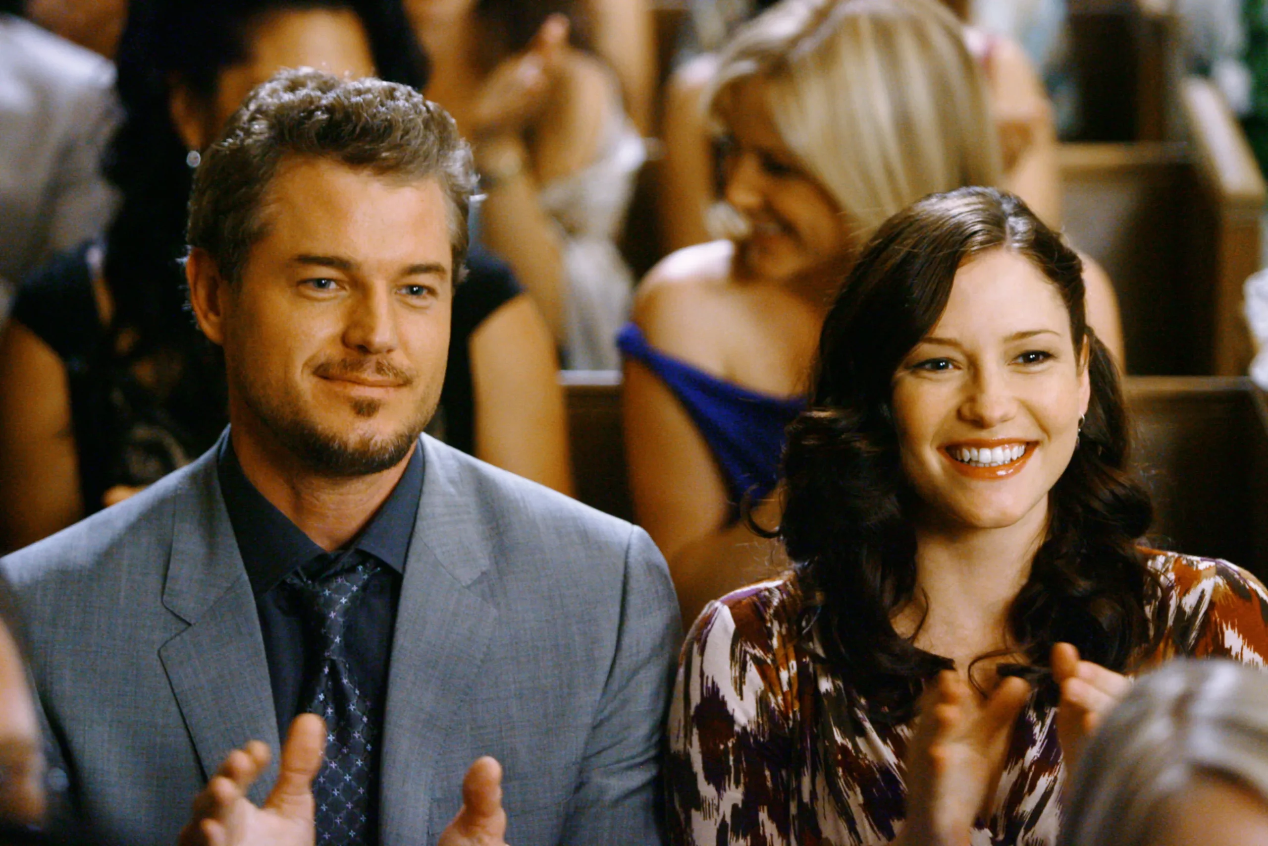Eric Dane and Chyler Leigh as Mark Sloan and Lexie Grey on Grey's Anatomy.