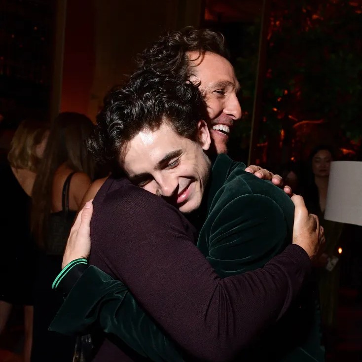 He also thanked McConaughey for being warm to him while working together. - Getty Images for HFPA