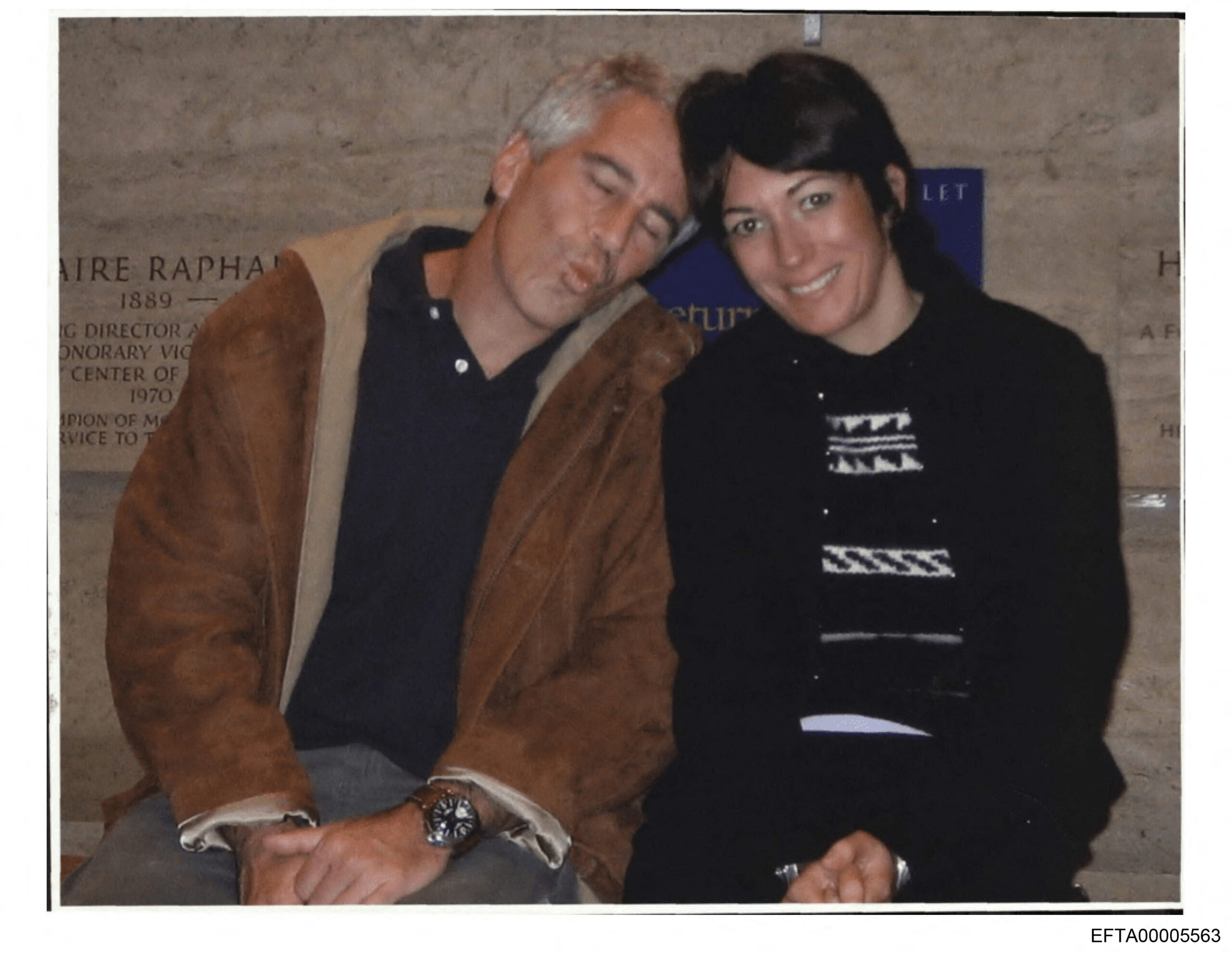 Jeffrey Epstein and Ghislaine Maxwell in an undated DOJ-released photo.